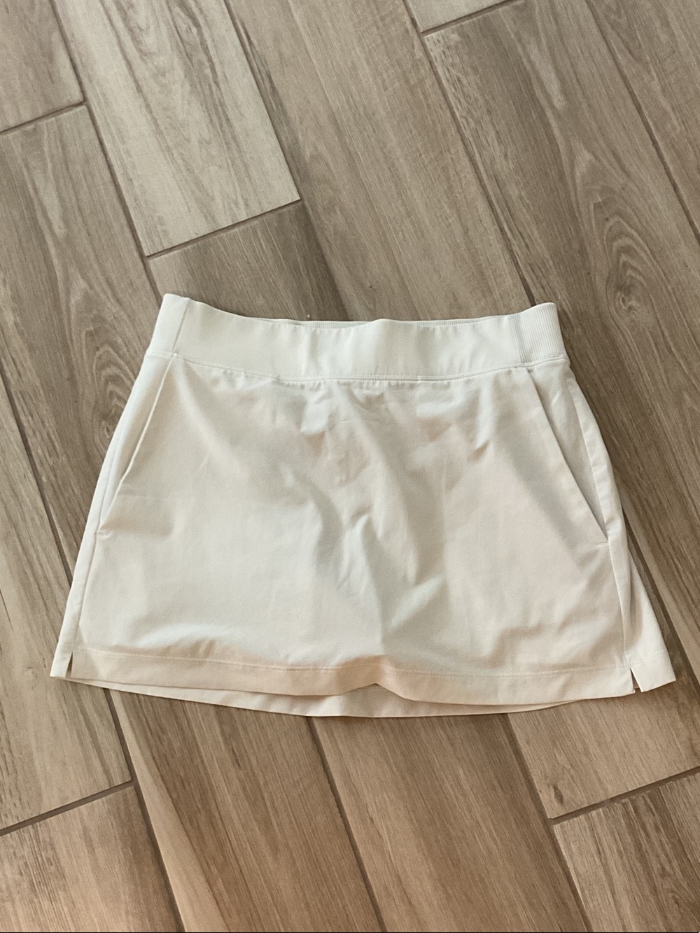 Athleta White Performance Skort with Built-In Shorts